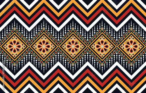 Geometric ethnic pattern seamless. ethnic seamless pattern. Design for cloth business, curtain, background, carpet, wallpaper, clothing, wrapping, Batik, fabric,Vector illustration.