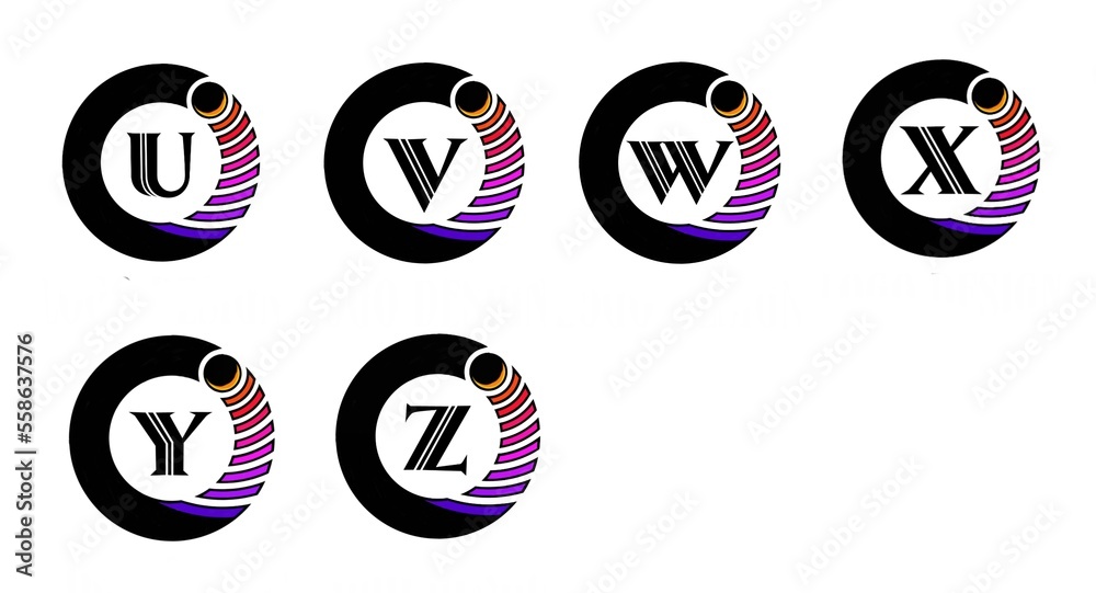 Simple, unique and funny alphabet logo design