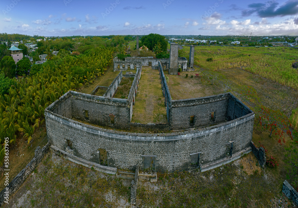 Historical ruins in Mauritus isand. Belle Mare Ruins Historical ...