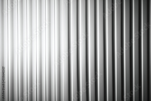 White corrugated metal background for background or wallpaper. Generative AI.