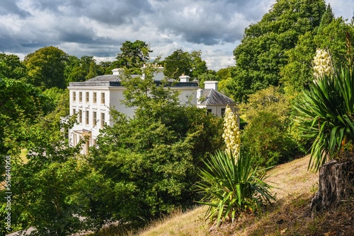 Greenway Hous and Garden over River Dart, Home of Agatha Christie, Greenway, Galmpton, Devon, England photo