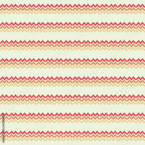 Seamless pattern Abstract pixel vector illustration on background fabric pattern design wallpaper.