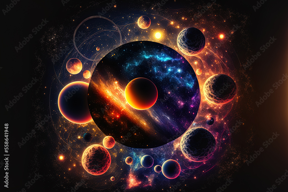 Cosmology stars, planets, and galaxies; space and time travel; scientific basis. Generative AI