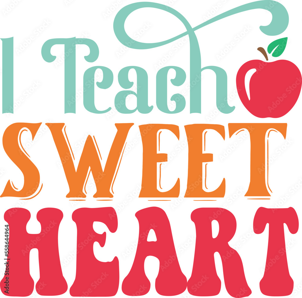 Retro Teacher SVG Design Retro Teacher SVG Design