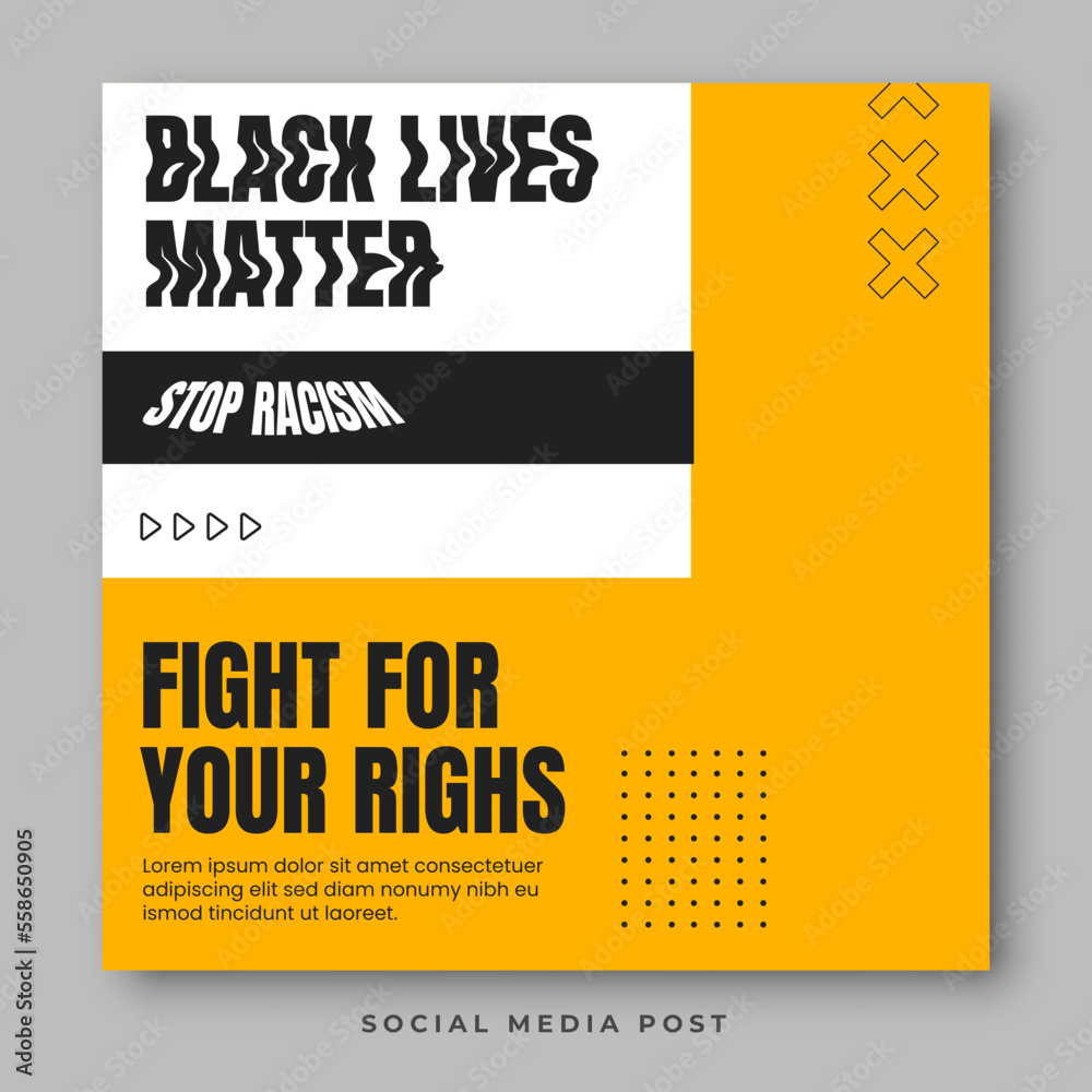 Obraz premium Black history month social media template