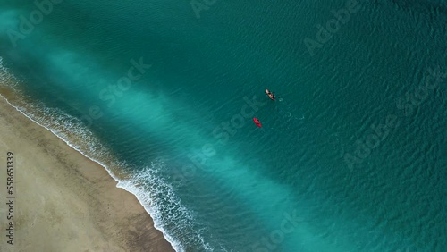 Aerial top view 4k footage by drone. South Australia. Rapid Bay. 