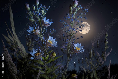 Magical night flowers © Kevin