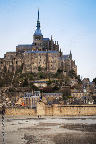 beautiful famous castle Mont-Saint-Michel