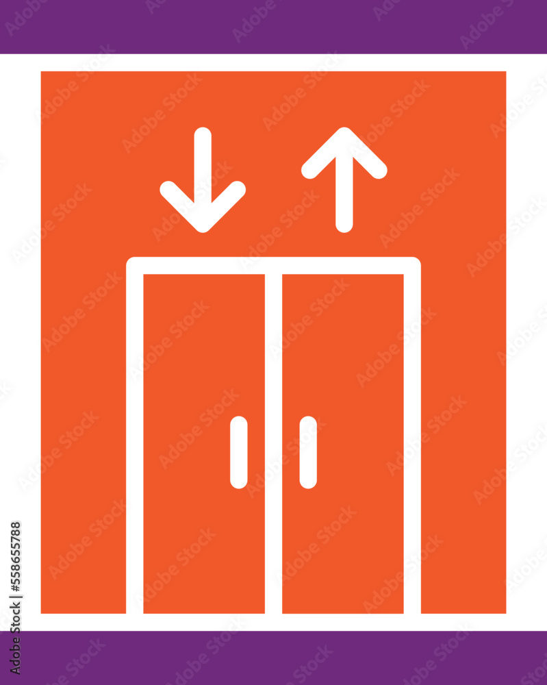 Elevator Vector Icon Design Illustration Elevator Vector Icon Design Illustration