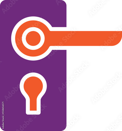 Door handle Vector Icon Design Illustration