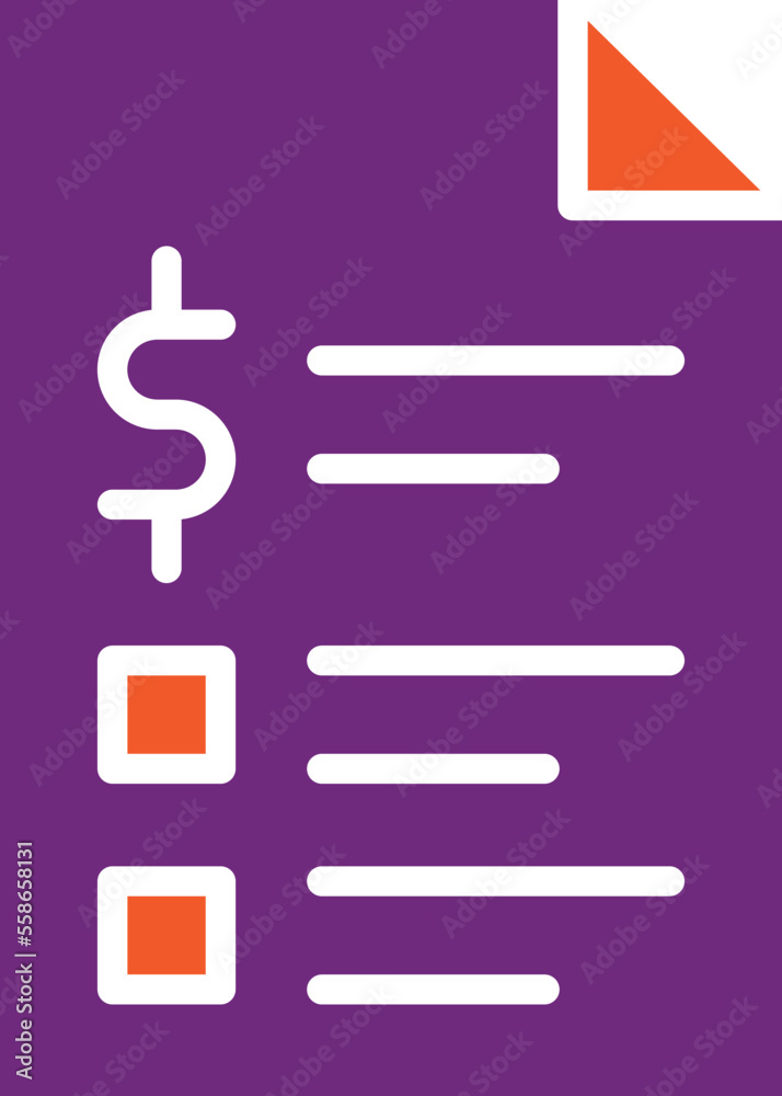 Invoice Vector Icon Design Illustration Invoice Vector Icon Design Illustration