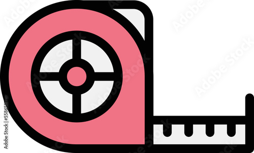 Measuring tape Vector Icon Design Illustration