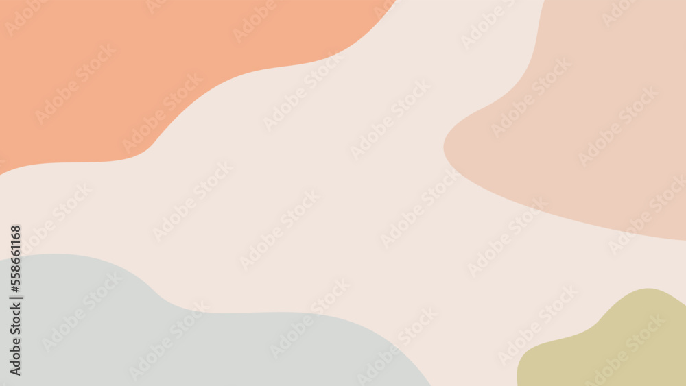 Fashion stylish templates with organic abstract shapes and line in nude pastel colors. Neutral background in minimalist style. Contemporary vector Illustration Fashion stylish templates with organic abstract shapes and line in nude pastel colors. Neutral background in minimalist style. Contemporary vector Illustration