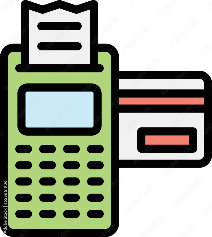 Credit machine Vector Icon Design Illustration Credit machine Vector Icon Design Illustration