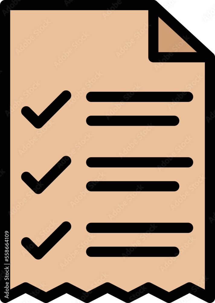 Receipt Vector Icon Design Illustration Receipt Vector Icon Design Illustration