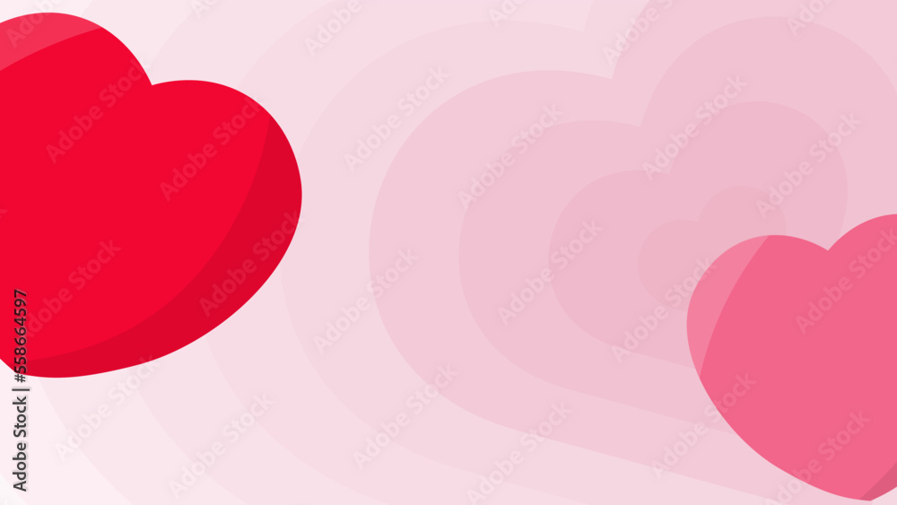 abstract background with many layers of love hearts, with love heart ornaments on the right and left sides, suitable for users of happy valentines day celebrations abstract background with many layers of love hearts, with love heart ornaments on the right and left sides, suitable for users of happy valentines day celebrations