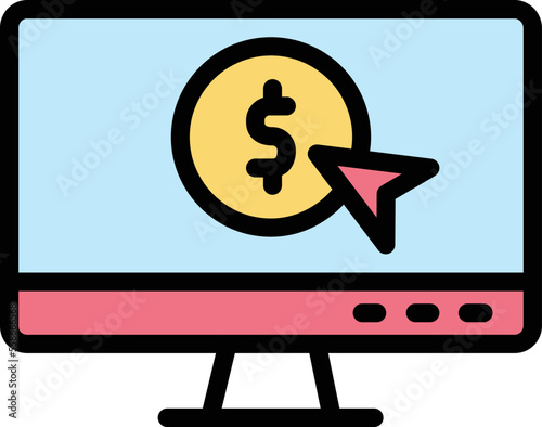 Pay per click Vector Icon Design Illustration