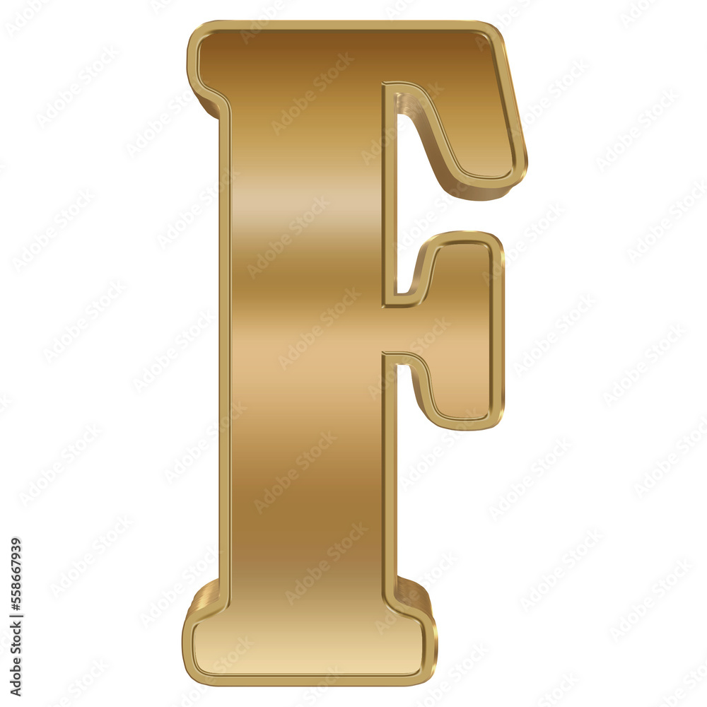 3D Rendering Metallic Alphabet Design. 3D Rendering Metallic Alphabet Design.