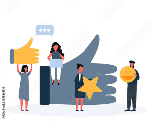feedback Emotions Icons. 
survey results in Customers Review Rating