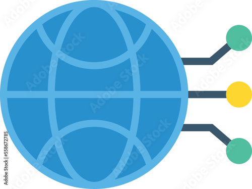 Global Networking Vector Icon 