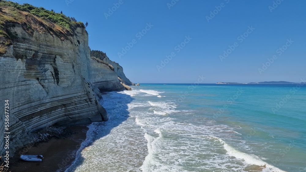 Katevasidi Beach in Corfu, Ionian island, Greece, Europe