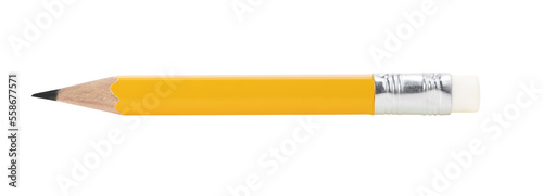 yellow short pencil, Small pencil.