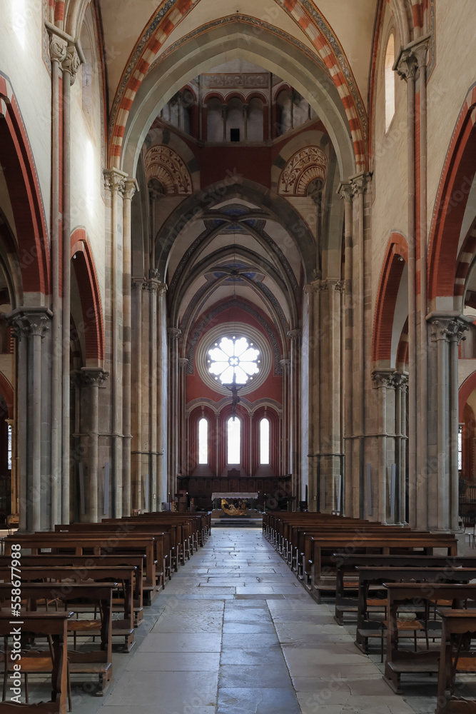 basilica di san andrea di vercelli in tali, baslica of saint andrew in vercelli in italy 