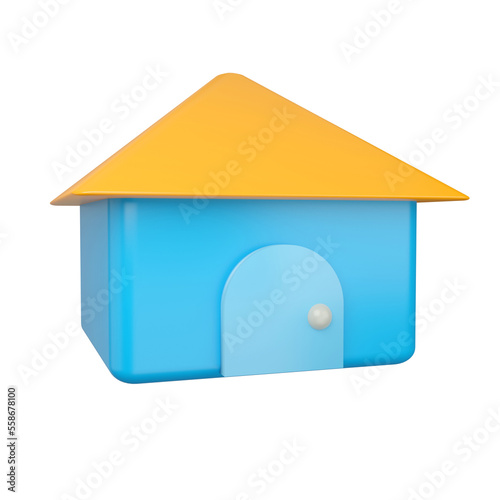 Home icon. Web Interface 3D...