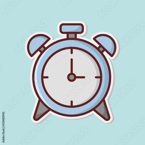 Free Download alarm clock icon vector design template simple and modern - GFXLoad