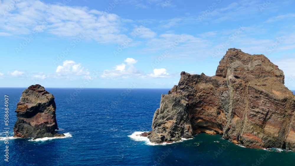 Cliffs on the coast of Madeira