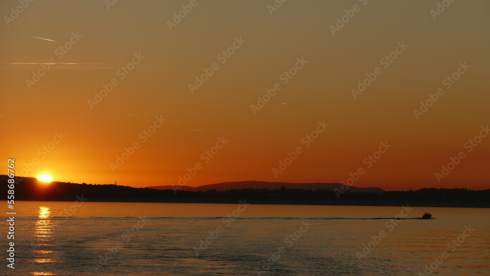 Sunset on Lake Constance