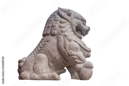 Stone Lion Statue With Transperency Background  Png photos