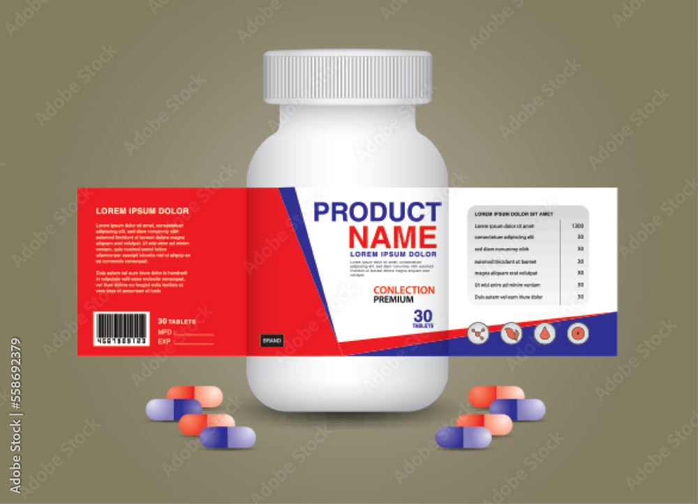 Supplement Bottle Packaging Cosmetic Package Product Design Beauty Label 3d  Supplement Bottle Vector 3d White Plastic Pills Box White Medical Container  Healthcare Bottle Realistic Mockup Stock Illustration - Download Image Now  - iStock