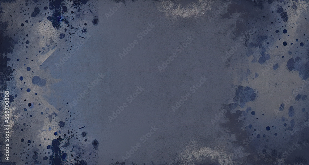 Abstract dark blue background with ink stains spread Abstract dark blue background with ink stains spread