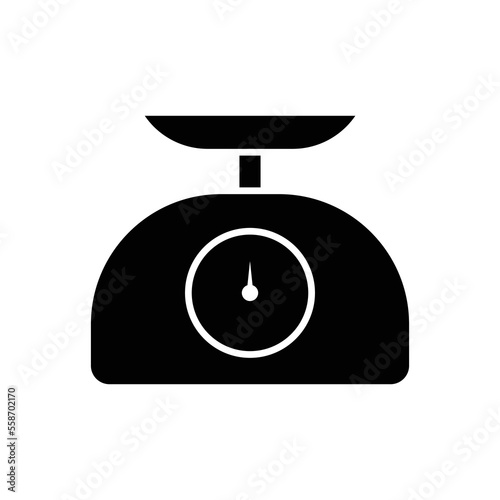 Item scale icon illustration. suitable for maximum delivery icon. icon related to logistic, delivery. Glyph icon style. Simple vector design editable
