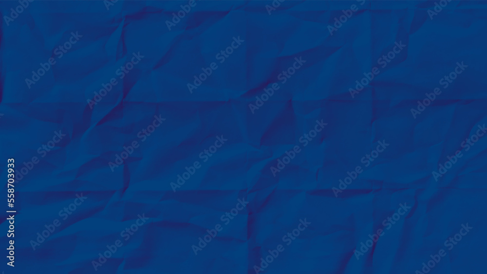 Fototapeta premium Paper texture background, Crumpled paper. Dark blue creased paper.