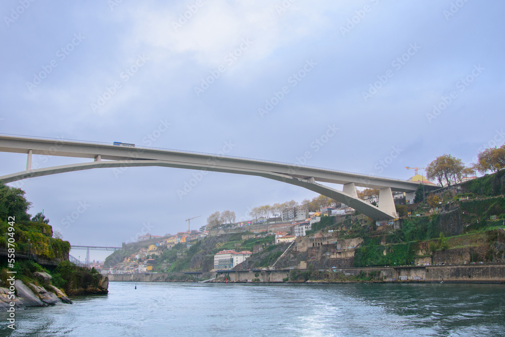 Bridge that overlooks the beautiful Douro River in the heart of Portugal