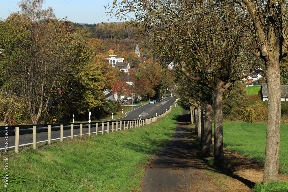 The town of Niederelbert in Germany