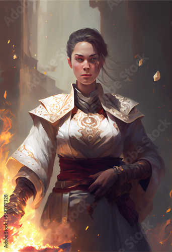 Human Cleric Woman - generative ai