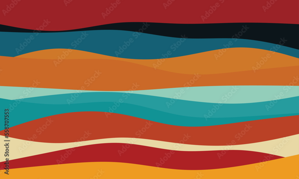 Abstract wavy stripes background. Modern cover design for business background, certificate, brochure template, planner.