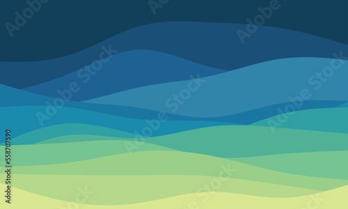 Abstract wavy stripes background. Modern cover design for business background, certificate, brochure template, planner.