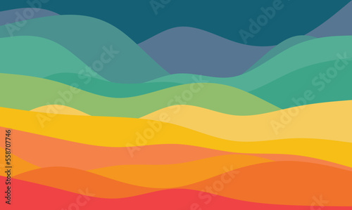 Abstract wavy stripes background. Modern cover design for business background, certificate, brochure template, planner. © Adikris