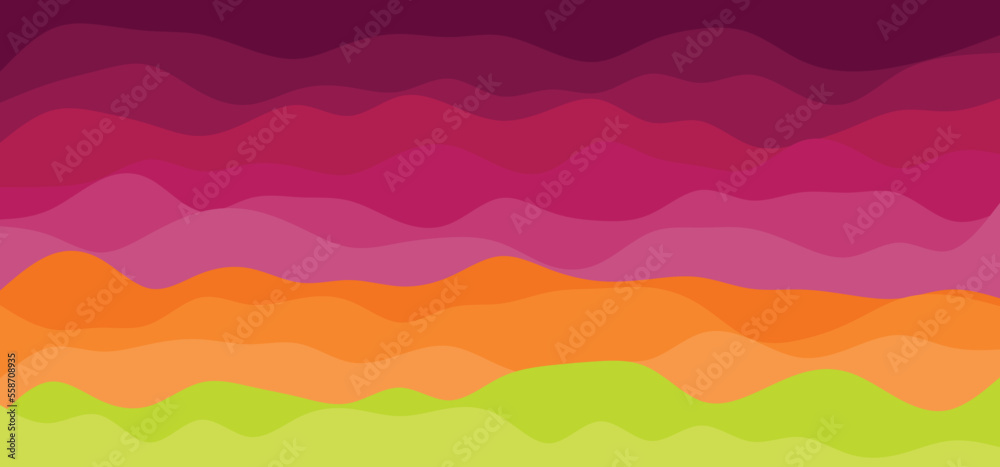 Abstract wavy stripes background. Modern cover design for business background, certificate, brochure template, planner.