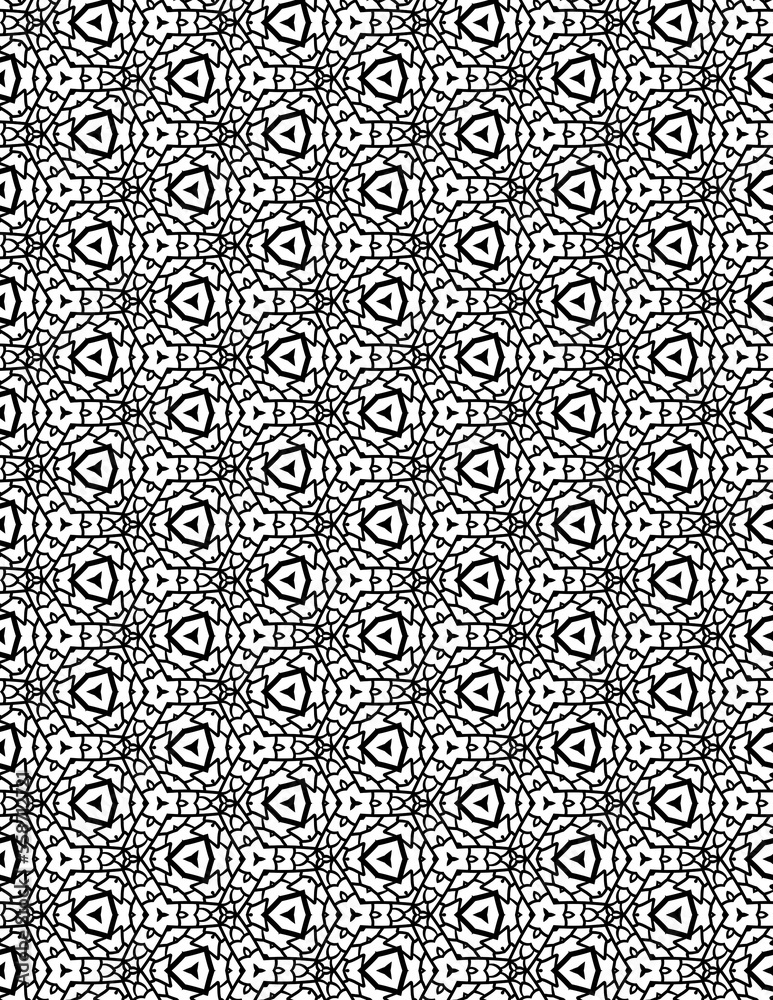 Black and white abstract geometric pattern
