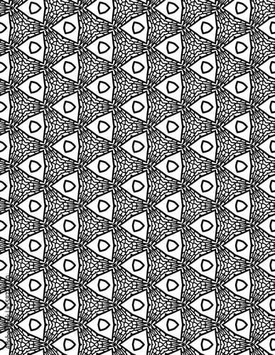 Black and white abstract geometric pattern 