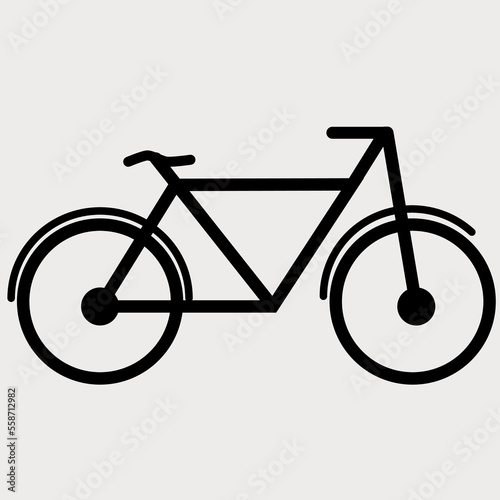 Bicycle icon. Concept of cycling. Go in for isolated bicycle lanes with a white background. Flat Trendy style for graphic design, logos, websites, and social media.