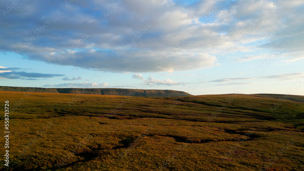 Sunset over Snake Pass in the Peak District National Park - drone photography Sunset over Snake Pass in the Peak District National Park - drone photography