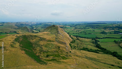 Chrome Hill and Parkhouse Hill at Peak district National Park - drone photography © 4kclips