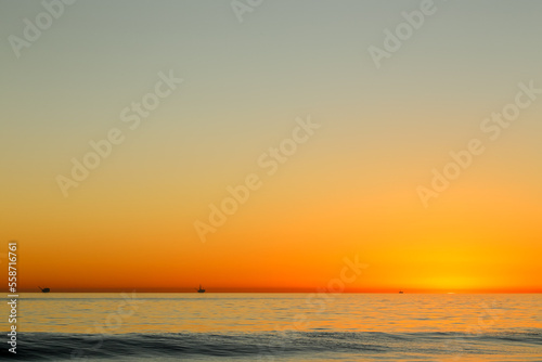 A magnificent sunset at El capitan state beach  California