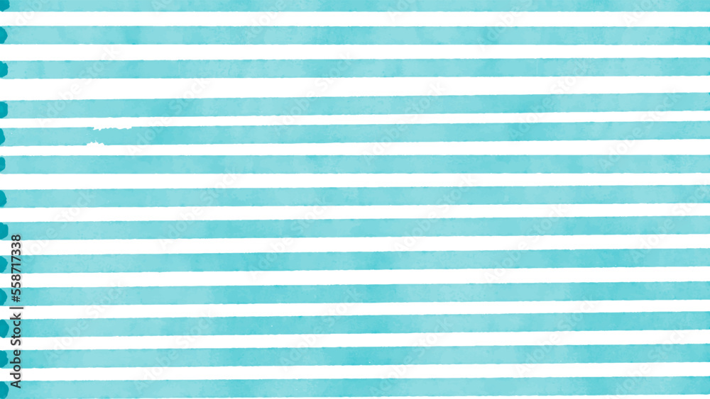 Obraz premium Beautiful background with blue watercolor stripes. Hand painted brush strokes, striped background. Vector illustration